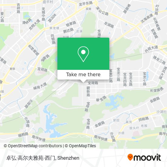 卓弘·高尔夫雅苑-西门 map