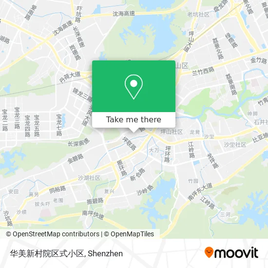 华美新村院区式小区 map