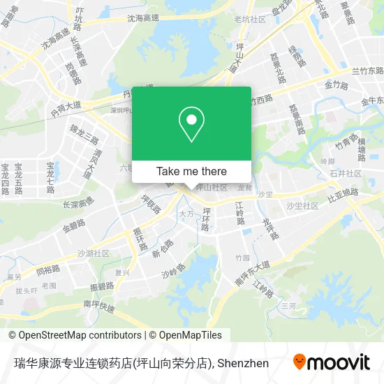 瑞华康源专业连锁药店(坪山向荣分店) map