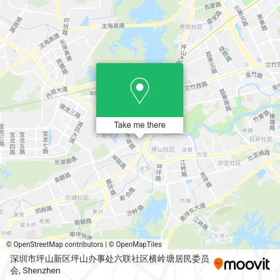 深圳市坪山新区坪山办事处六联社区横岭塘居民委员会 map