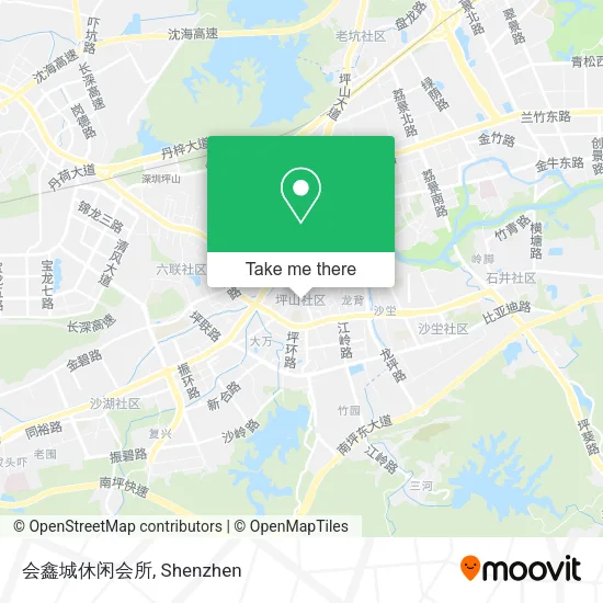 会鑫城休闲会所 map