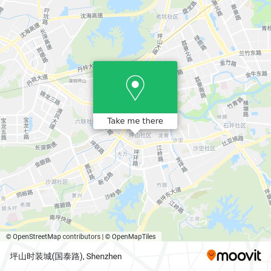 坪山时装城(国泰路) map