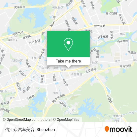 信汇众汽车美容 map