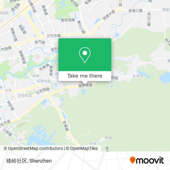 矮岭社区 map