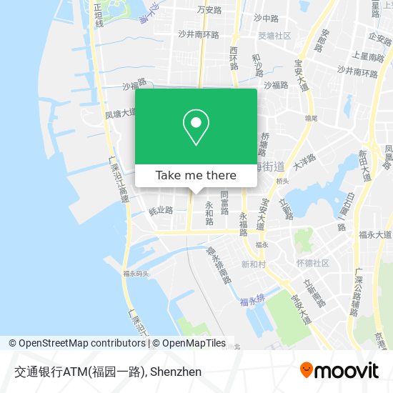 交通银行ATM(福园一路) map