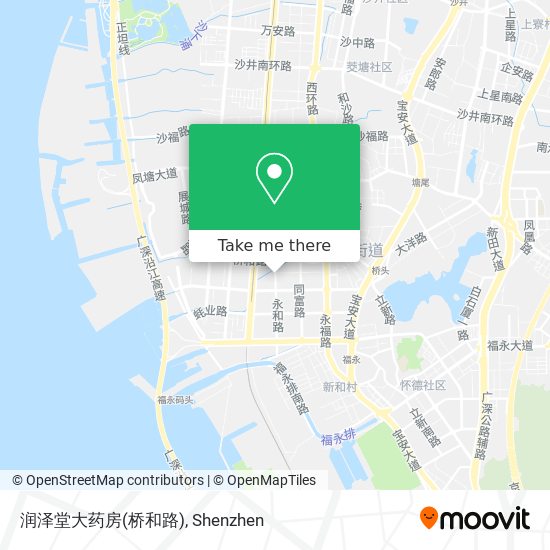 润泽堂大药房(桥和路) map