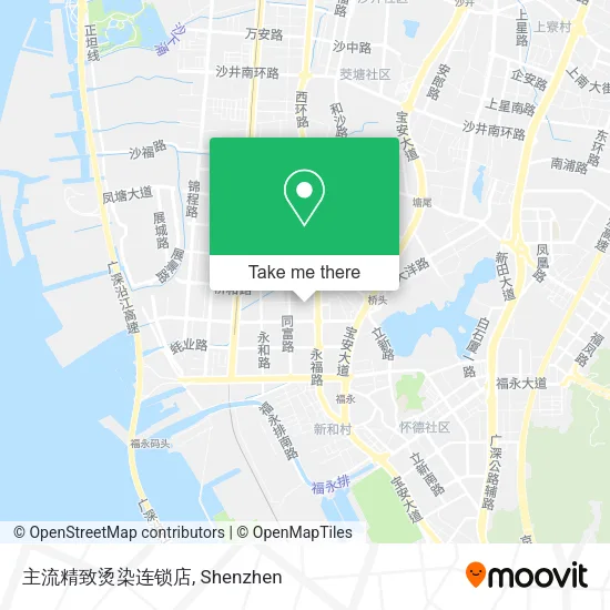 主流精致烫染连锁店 map