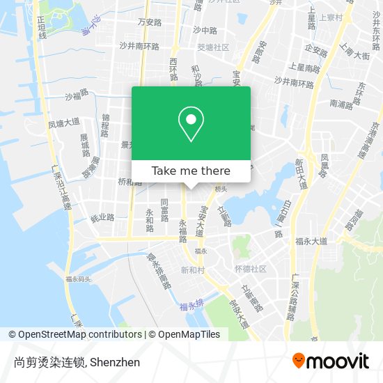 尚剪烫染连锁 map