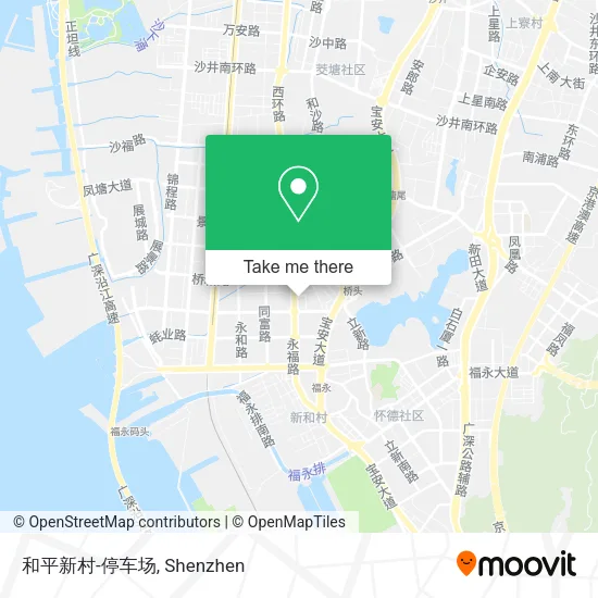 和平新村-停车场 map