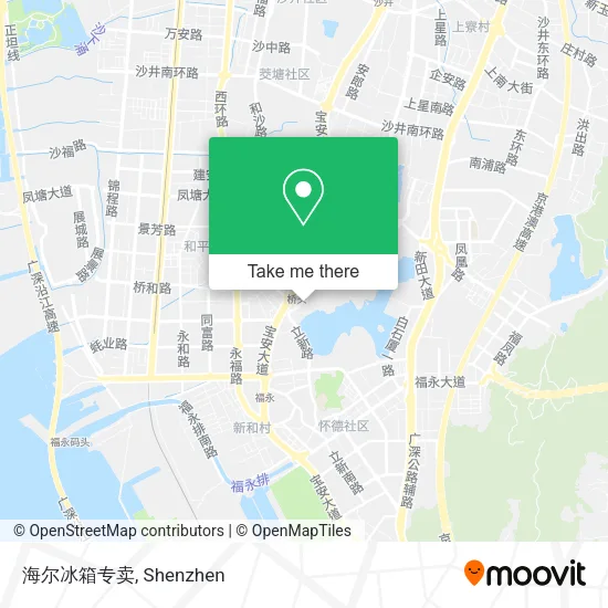 海尔冰箱专卖 map