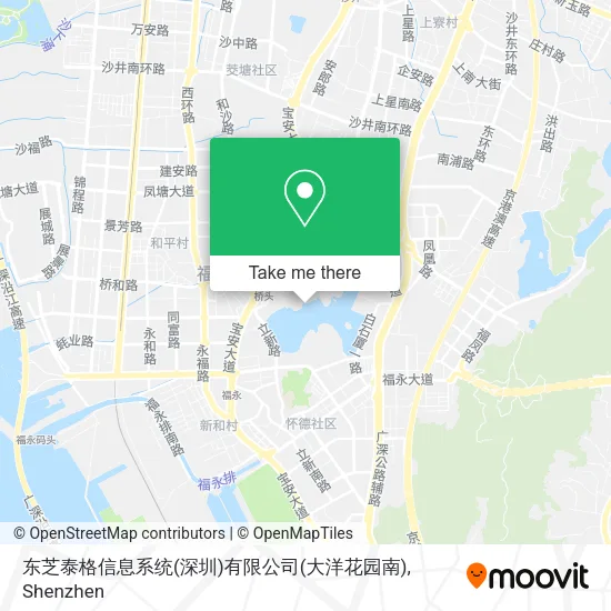 东芝泰格信息系统(深圳)有限公司(大洋花园南) map