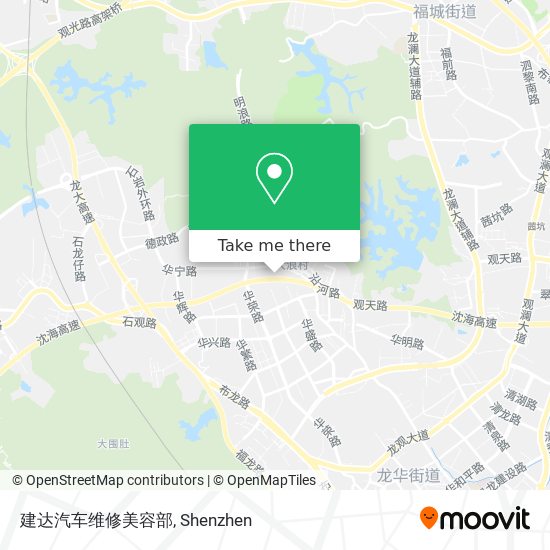 建达汽车维修美容部 map