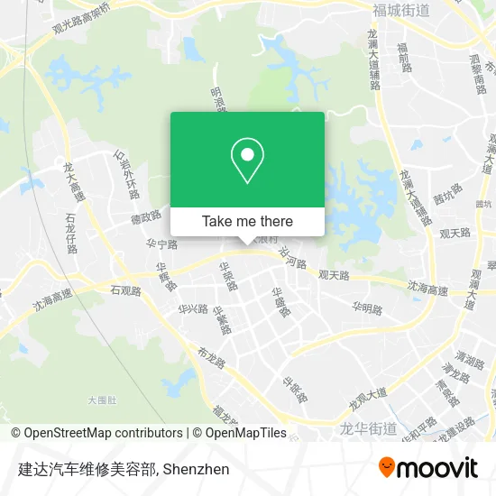 建达汽车维修美容部 map