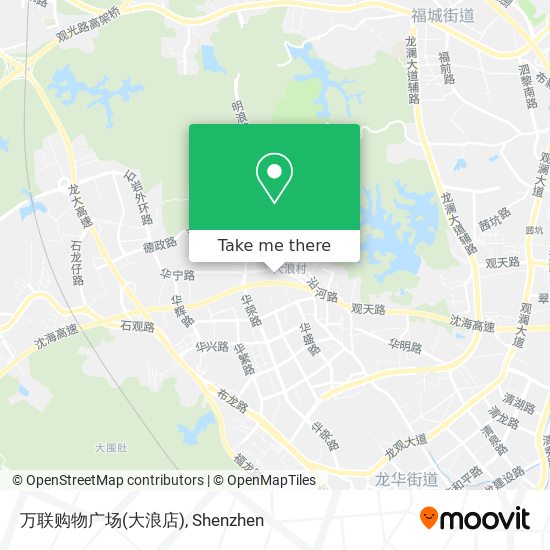 万联购物广场(大浪店) map
