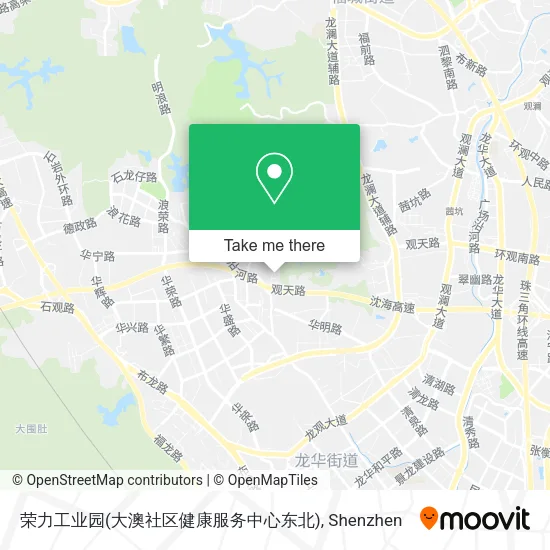 荣力工业园(大澳社区健康服务中心东北) map