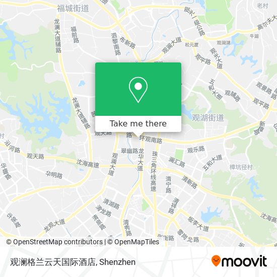 观澜格兰云天国际酒店 map