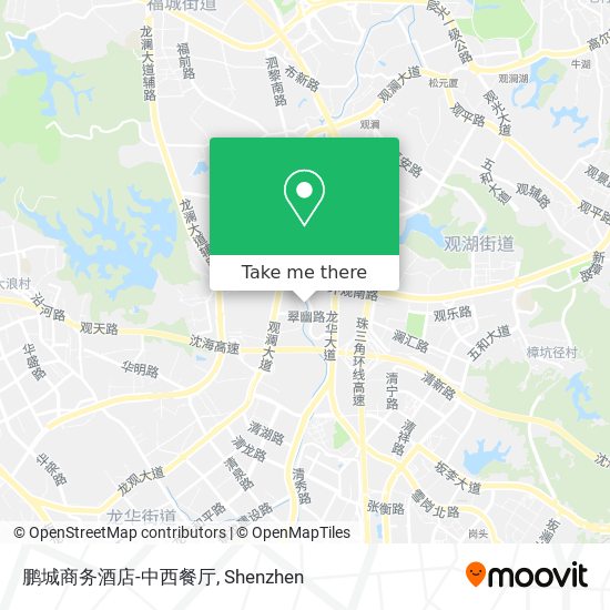 鹏城商务酒店-中西餐厅 map