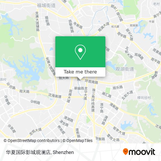 华夏国际影城观澜店 map