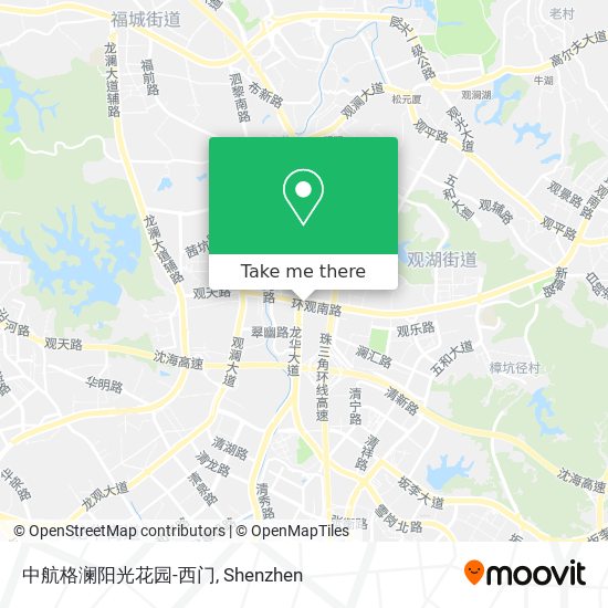 中航格澜阳光花园-西门 map