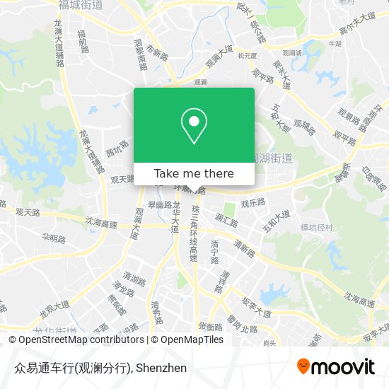 众易通车行(观澜分行) map