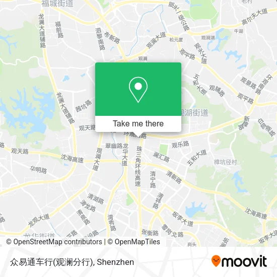 众易通车行(观澜分行) map