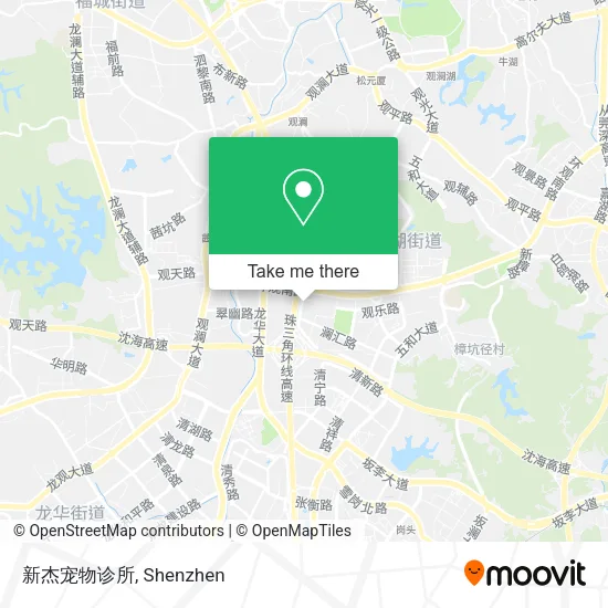 新杰宠物诊所 map