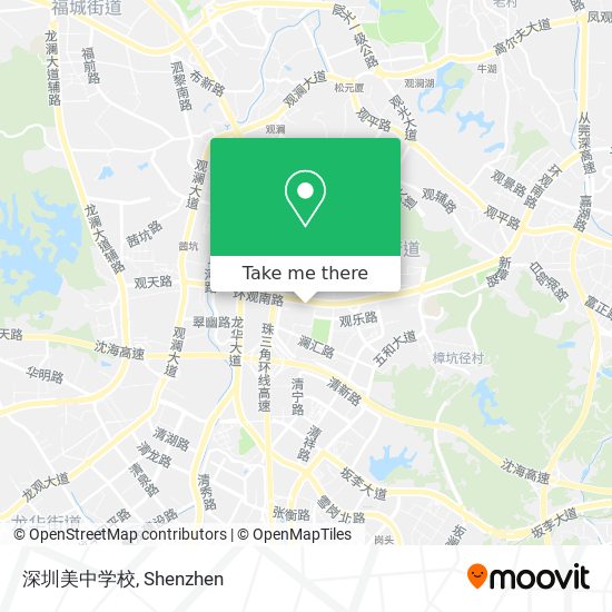 深圳美中学校 map