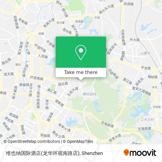 维也纳国际酒店(龙华环观南路店) map