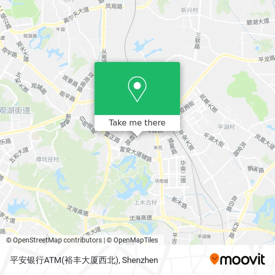 平安银行ATM(裕丰大厦西北) map
