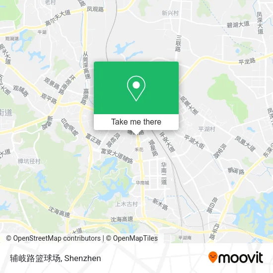 辅岐路篮球场 map