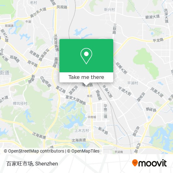 百家旺市场 map