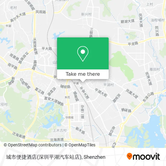 城市便捷酒店(深圳平湖汽车站店) map