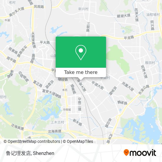 鲁记理发店 map