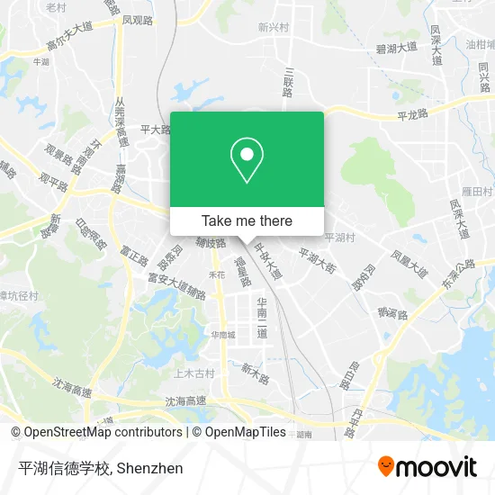 平湖信德学校 map