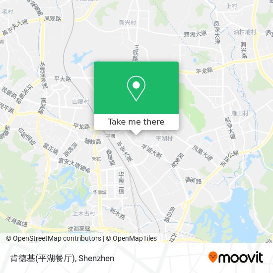 肯德基(平湖餐厅) map