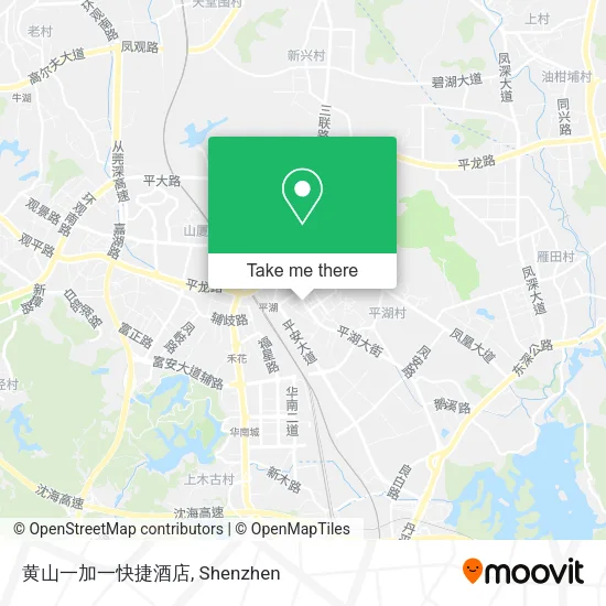黄山一加一快捷酒店 map
