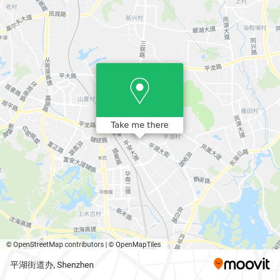 平湖街道办 map