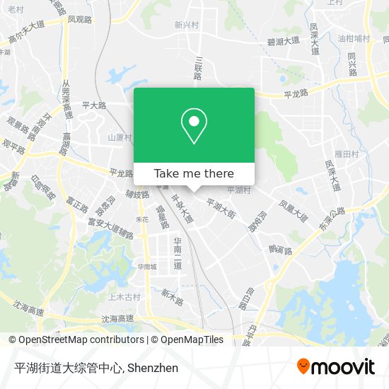 平湖街道大综管中心 map