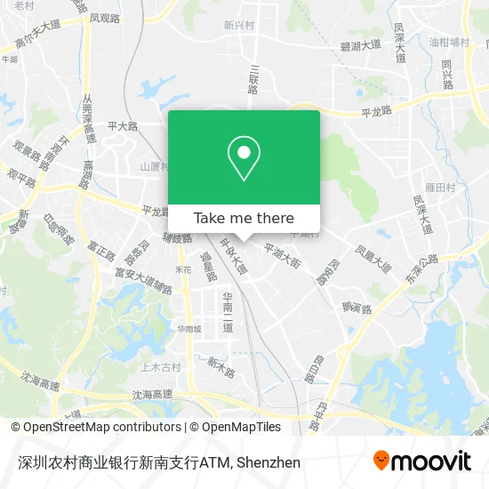 深圳农村商业银行新南支行ATM map