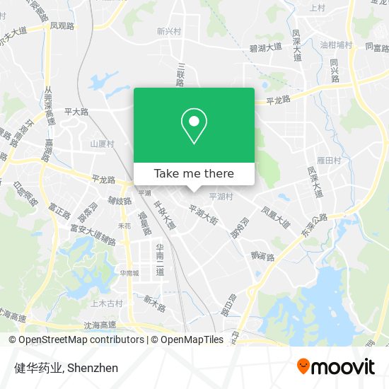 健华药业 map