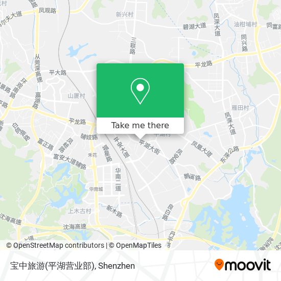 宝中旅游(平湖营业部) map