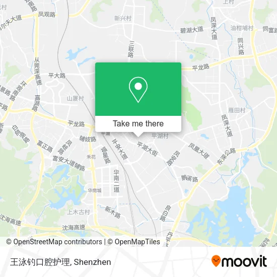 王泳钓口腔护理 map