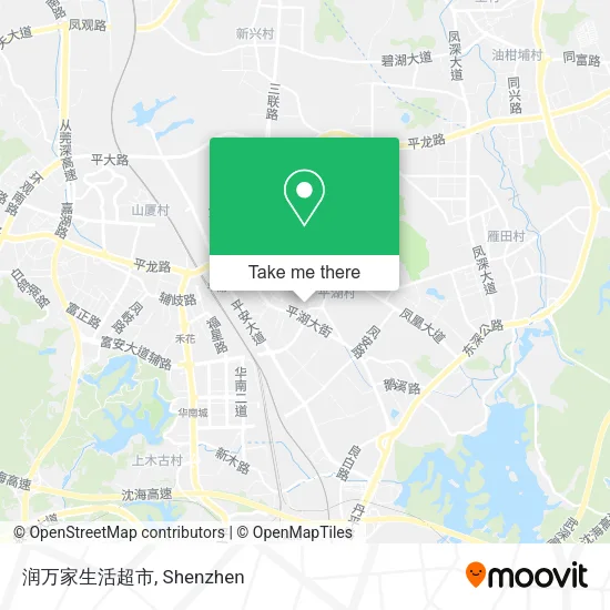 润万家生活超市 map