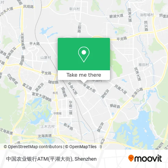 中国农业银行ATM(平湖大街) map
