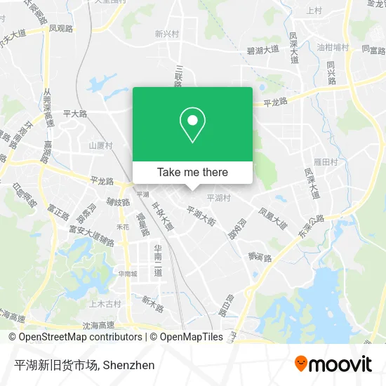 平湖新旧货市场 map