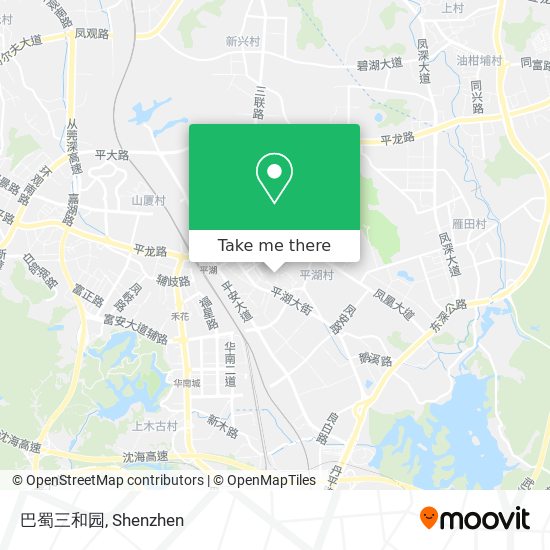 巴蜀三和园 map