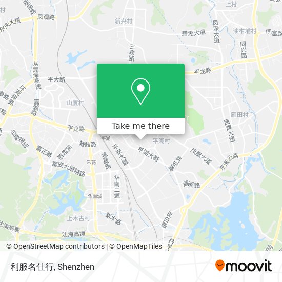 利服名仕行 map