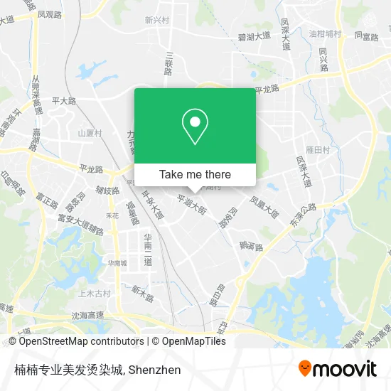 楠楠专业美发烫染城 map