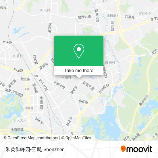 和黄御峰园-三期 map