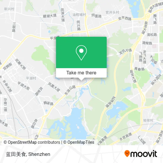 蓝田美食 map